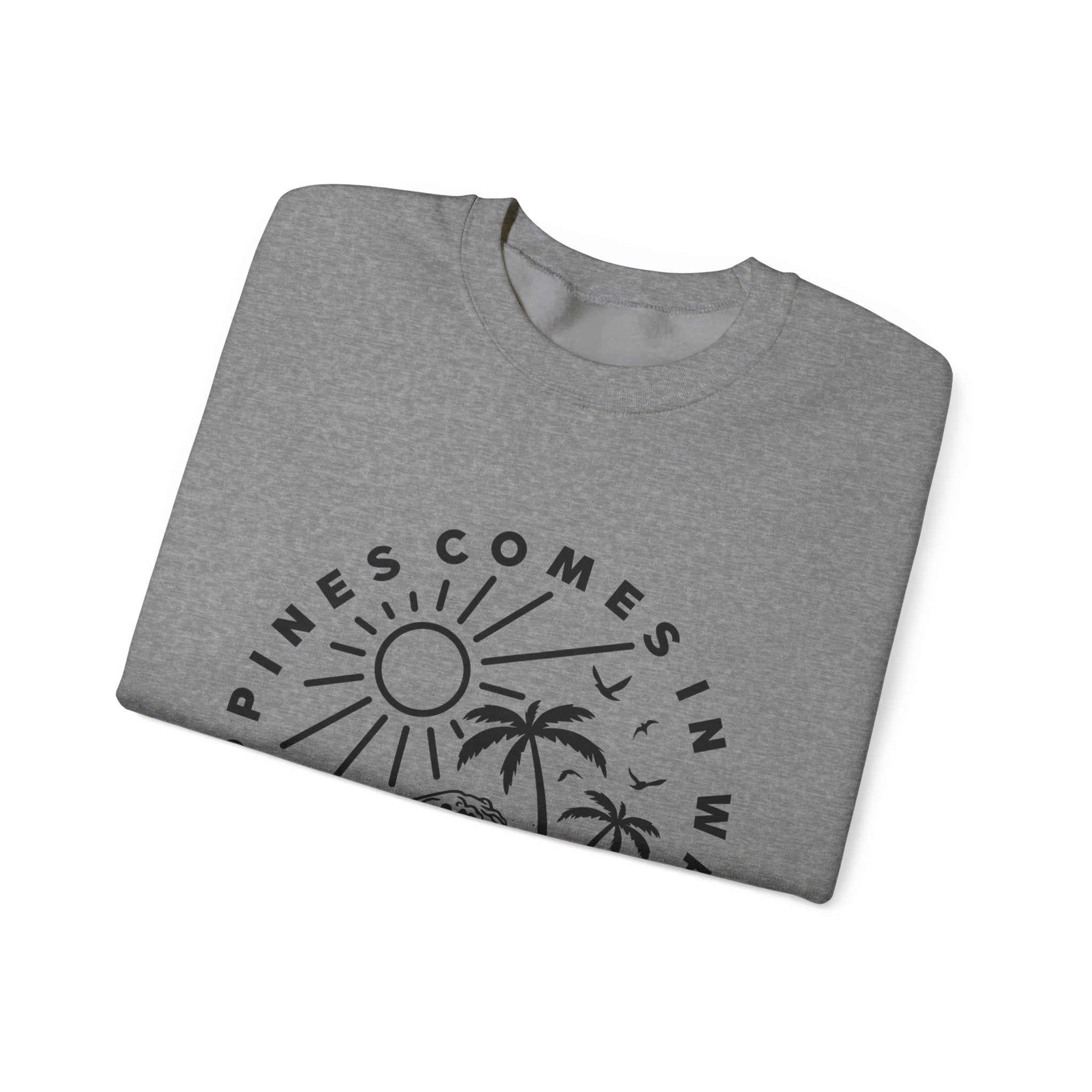 Le bonheur vient par vagues Sweatshirt 