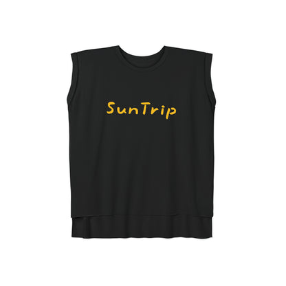 Women’s Flowy Rolled Cuffs Muscle Tee