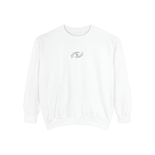 Garment-Dyed Sweatshirt, Cozy Unisex Pullover, Casual Comfortable Sweater, Perfect for Relaxing, Gift Idea for Friends and Family Printify