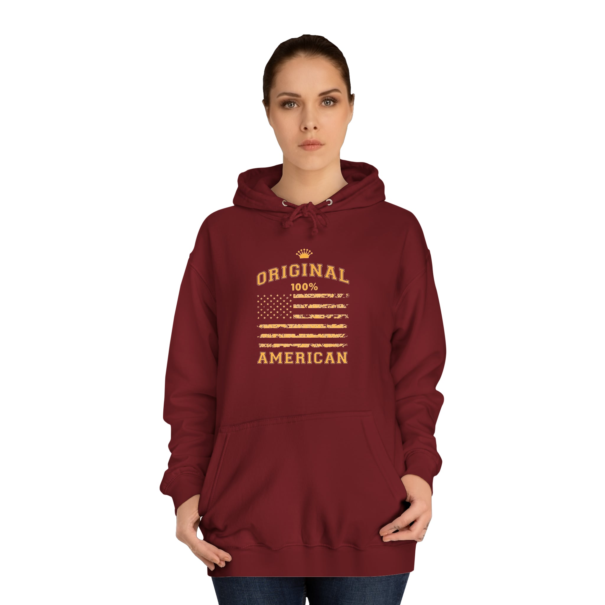 Sweat à capuche unisexe original 100% américain 