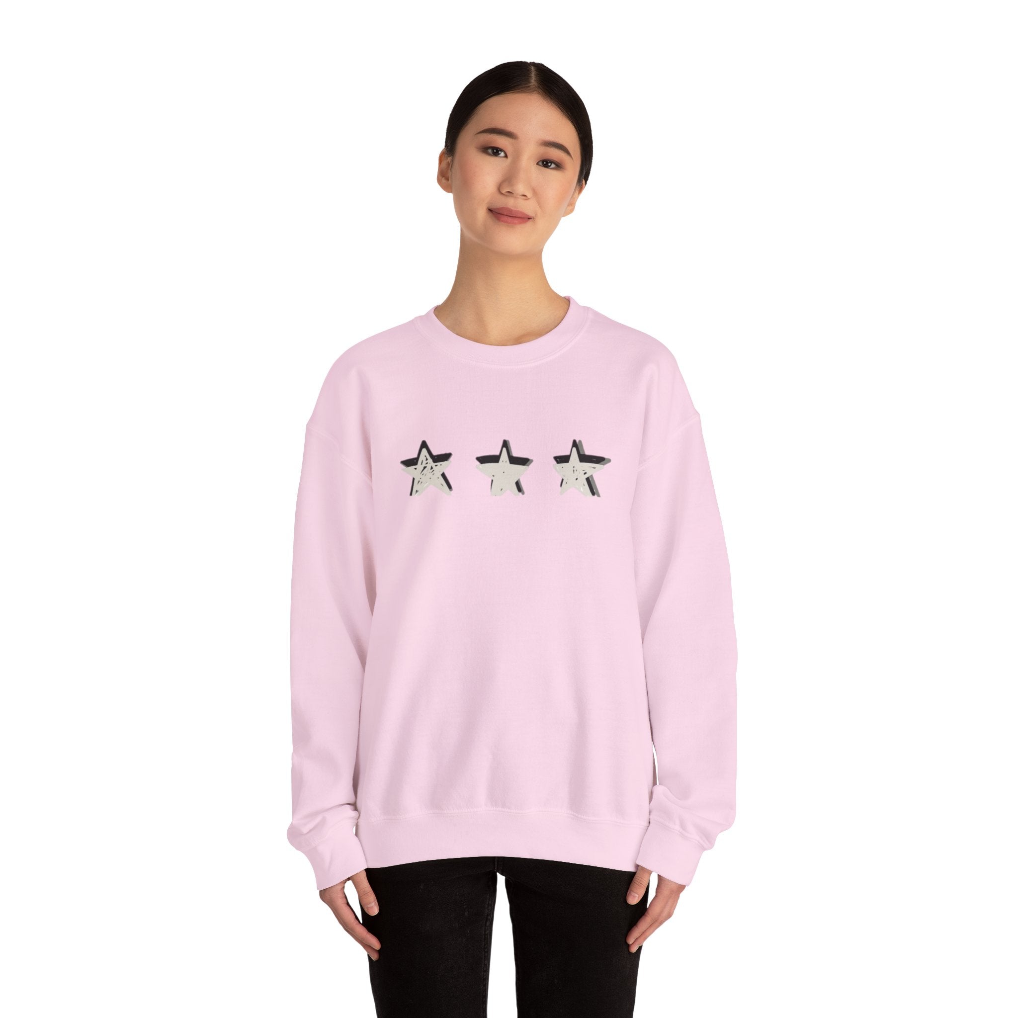 3 Star Heavy  Crewneck Sweatshirt