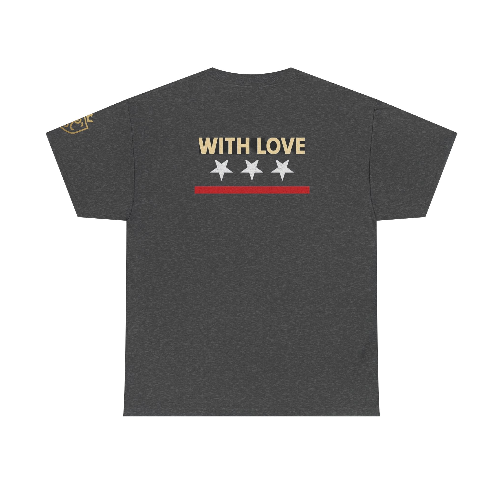 Stylish Unisex Heavy Cotton Tee - 'With Love' Statement Shirt, Casual Wear, Gift for Her, Gift for Him, Everyday Comfort Printify