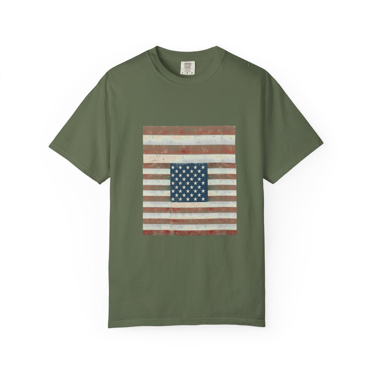 Patriotic Garment-Dyed T-Shirt | Perfect for 4th of July, Memorial Day, Casual Wear, Gifts, Americana Style Printify