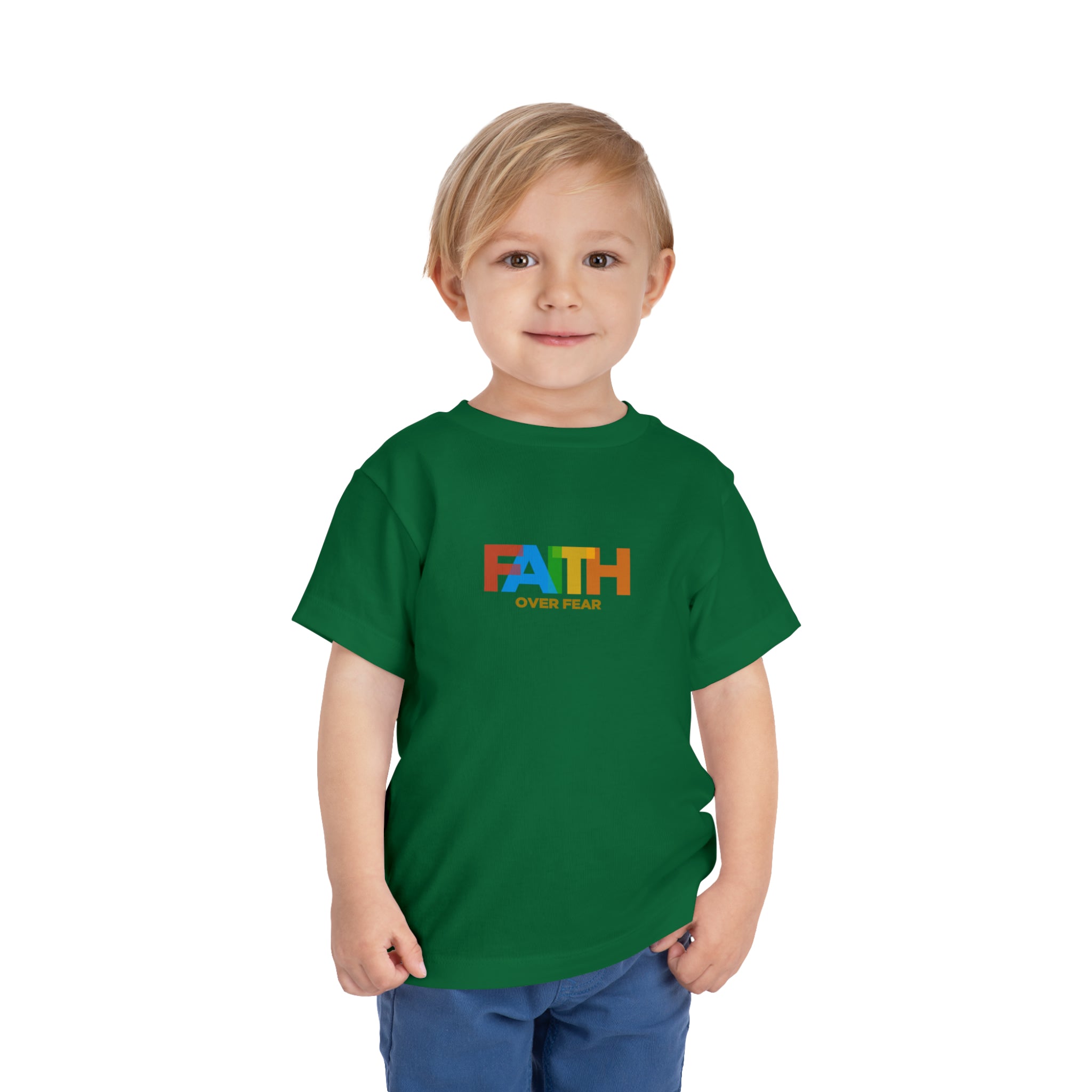 T-shirt pour tout-petits La foi sur la peur 