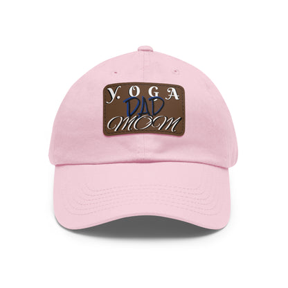 Yoga Dad Hat with Leather Patch