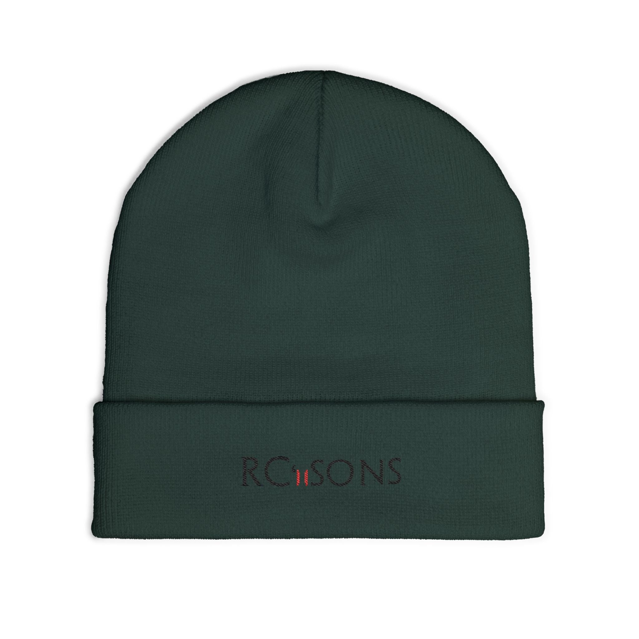 Embroidered RC’nSONS Knit Beanie — Durable Winter Cuffed Hat