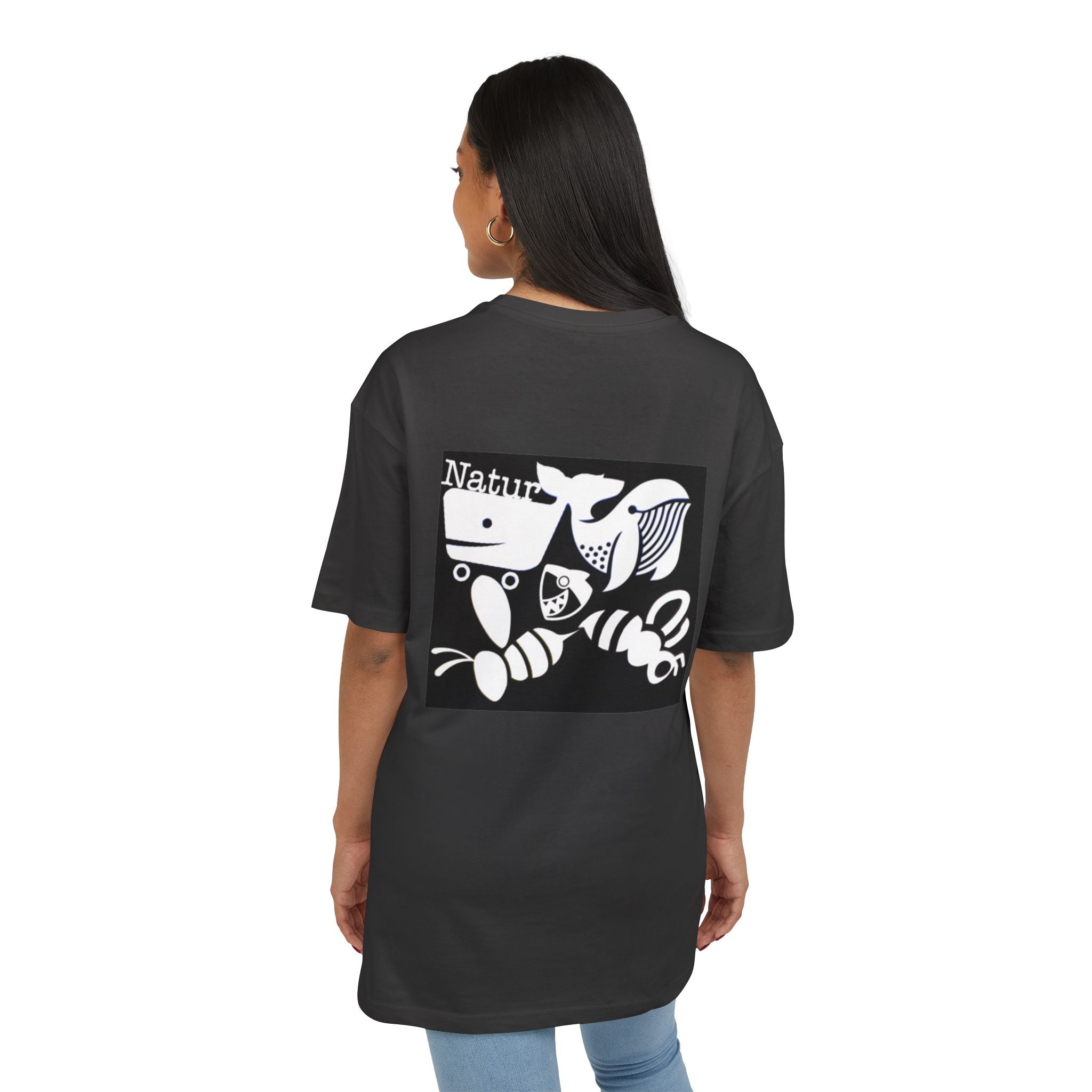 Nature-Inspired Oversize Tee - Unisex Graphic T-Shirt, Eco-Friendly Fashion, Casual Wear, Gift for Nature Lovers, Streetwear