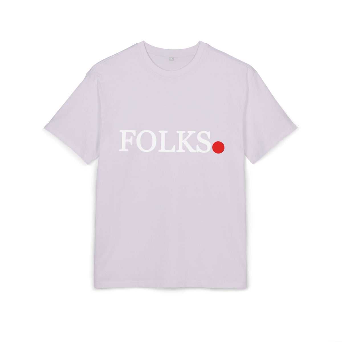 Oversized Tee with Bold Red Dot, Everyday Tee Printify