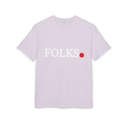 Oversized Tee with Bold Red Dot, Everyday Tee Printify