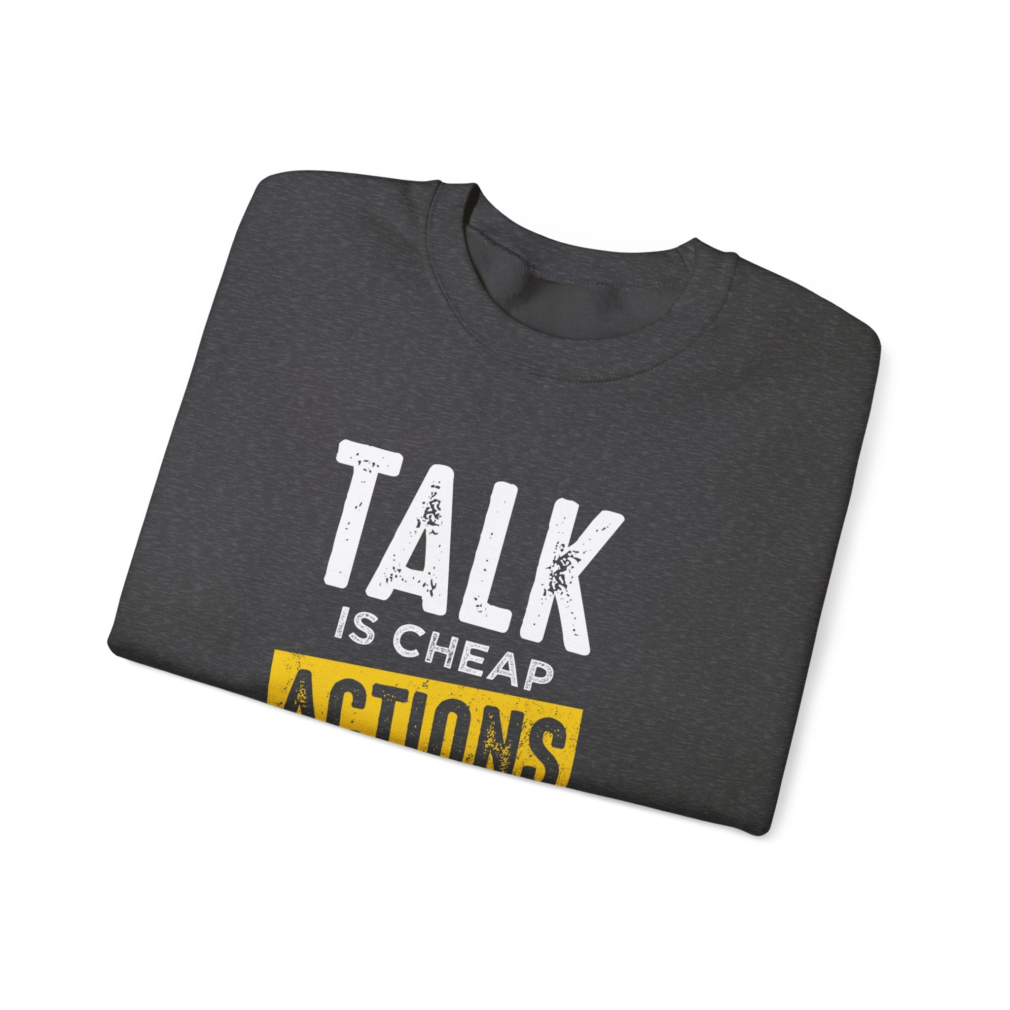 Parler, c’est des actions bon marché, parler plus fort, sweat-shirt unisexe 
