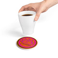 Vibrant Lotus Design Ceramic Coaster – PROLOVE Theme for Home Decor