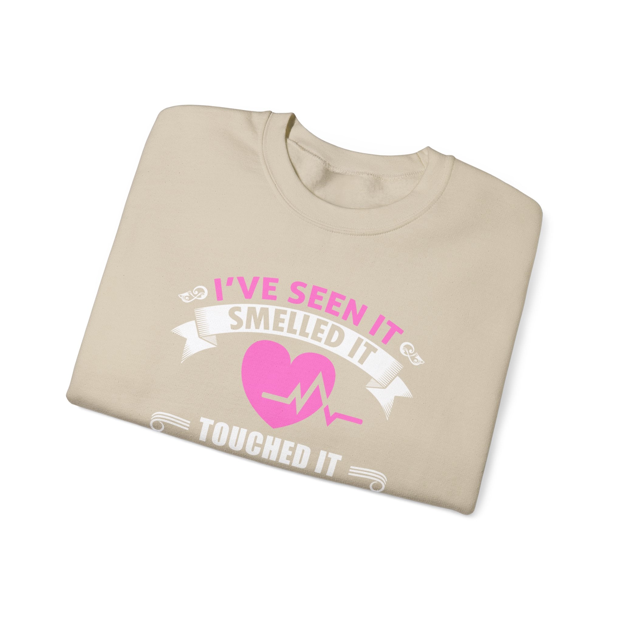J’ai vu ça sentait ça touchait ce sweat-shirt unisexe 