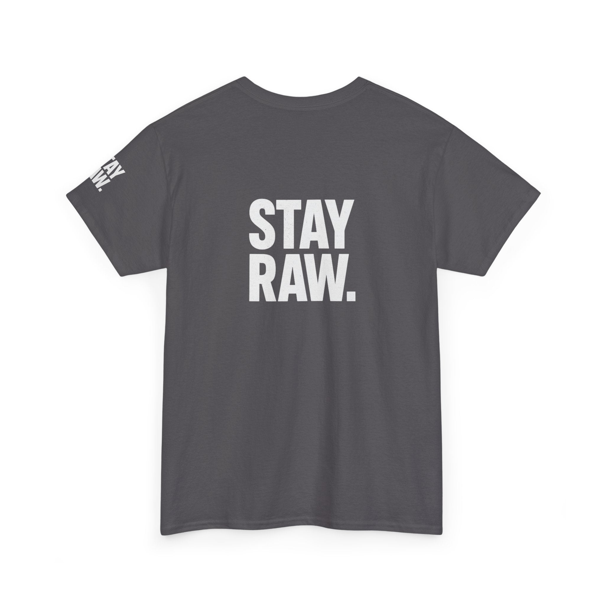 Raw Energy Unisex Tee - Stay Raw, Casual Wear, Street Style, Everyday Outfit, Graphic Tee, Gift for Him/Her Printify