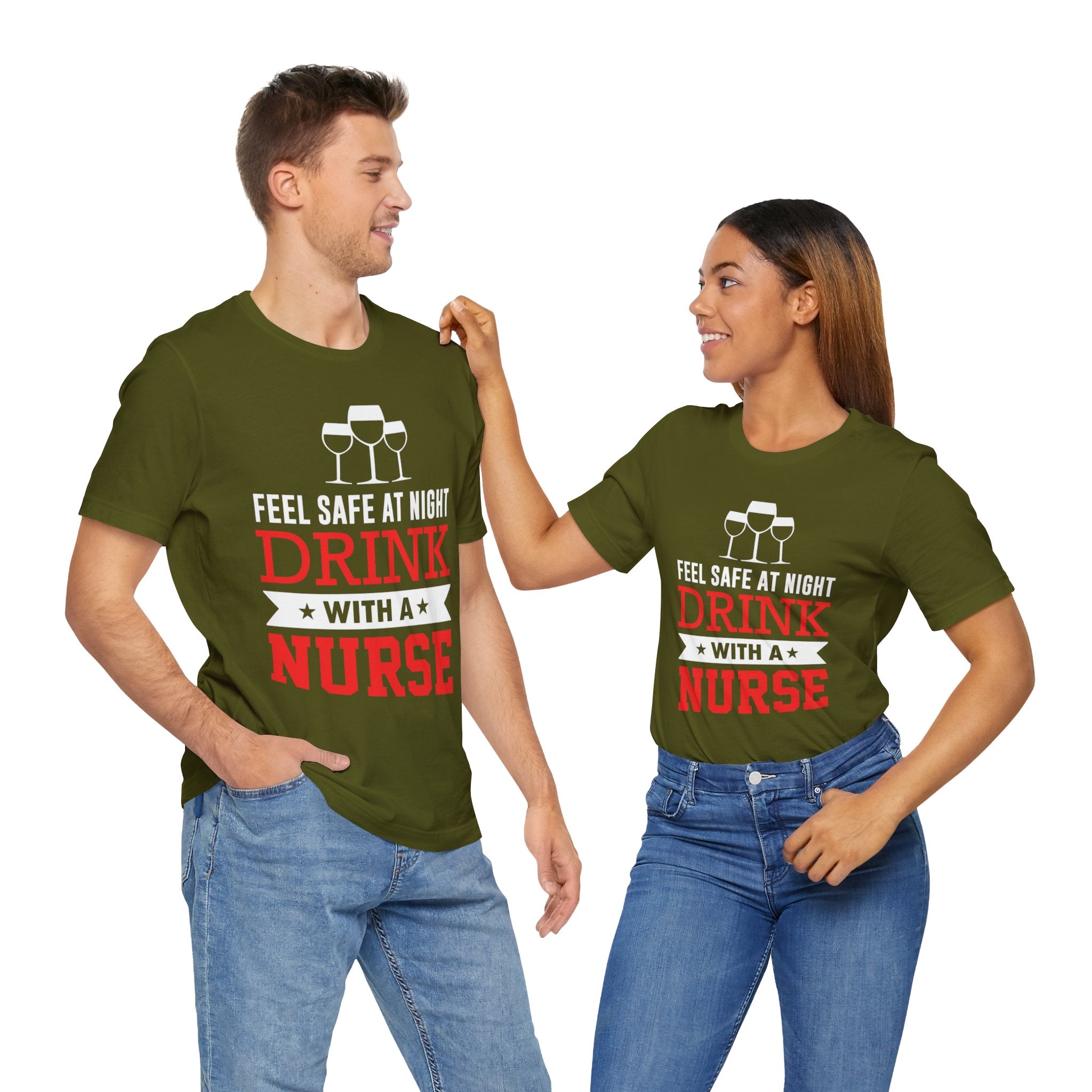 Sentez-vous en sécurité la nuit, buvez un tee-shirt unisexe 