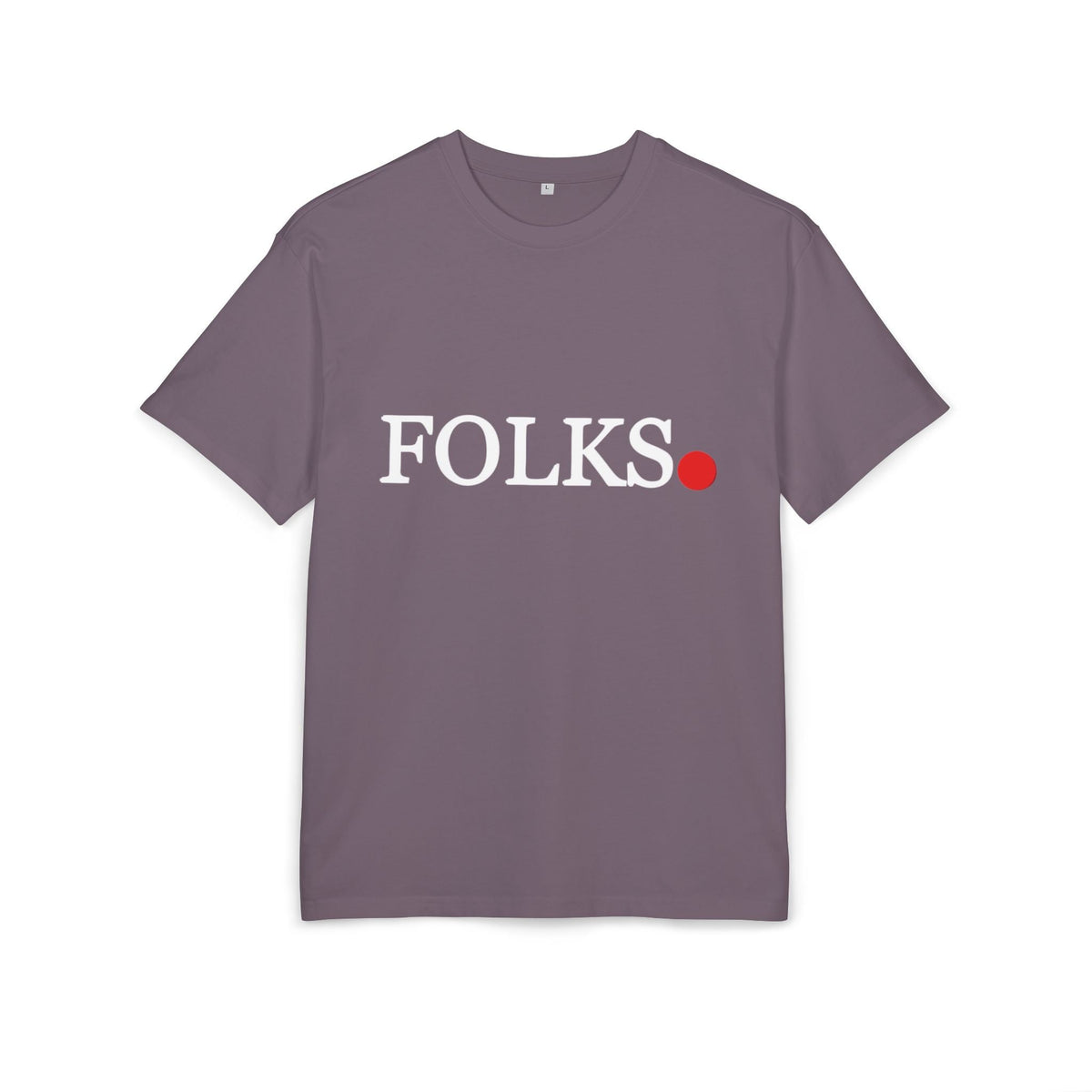 Oversized Tee with Bold Red Dot, Everyday Tee Printify