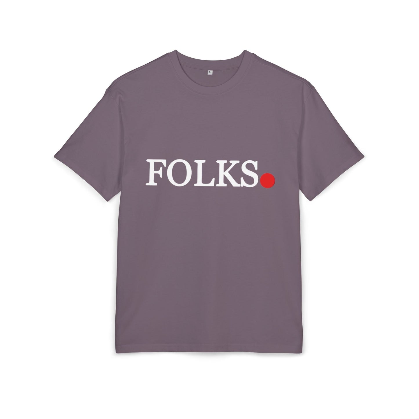 Oversized Tee with Bold Red Dot, Everyday Tee Printify