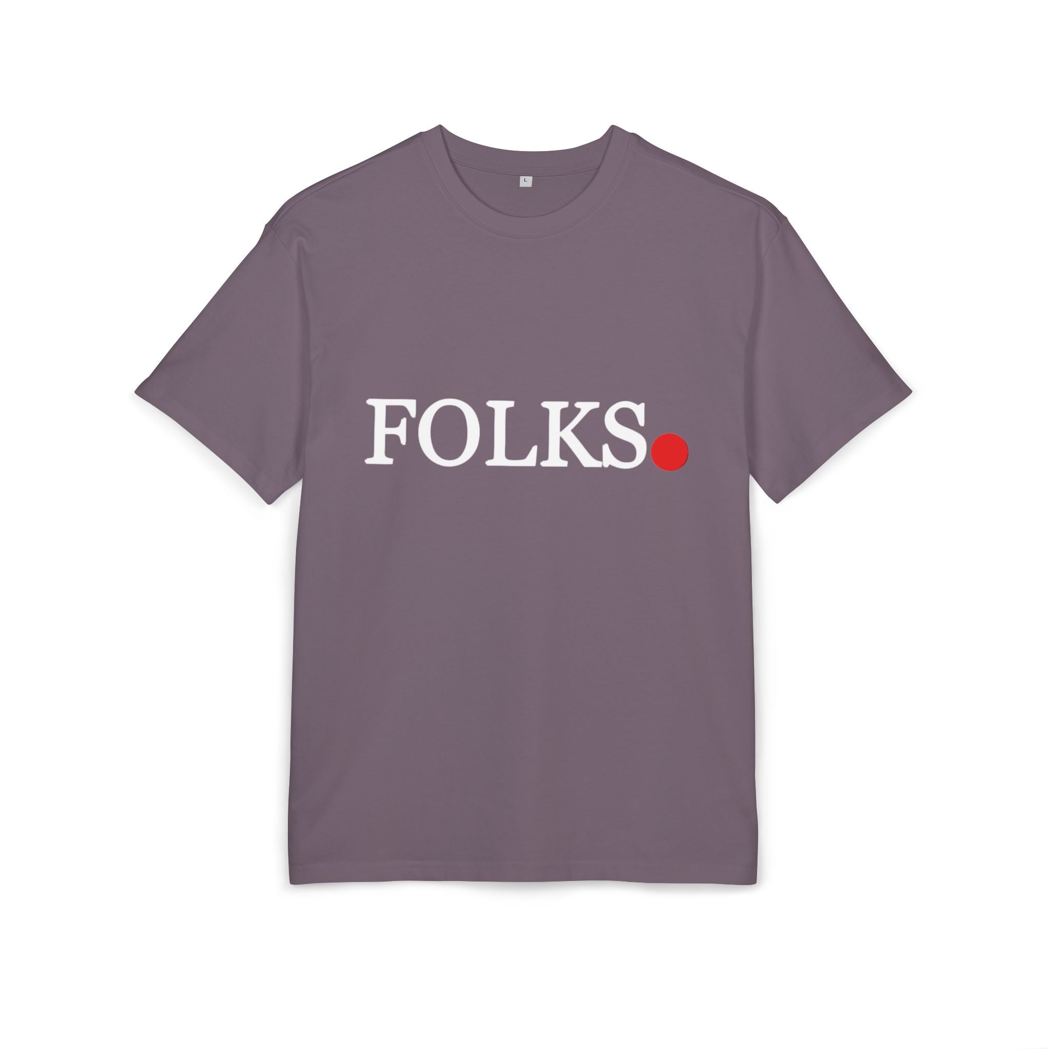 Oversized Tee with Bold Red Dot, Everyday Tee Printify