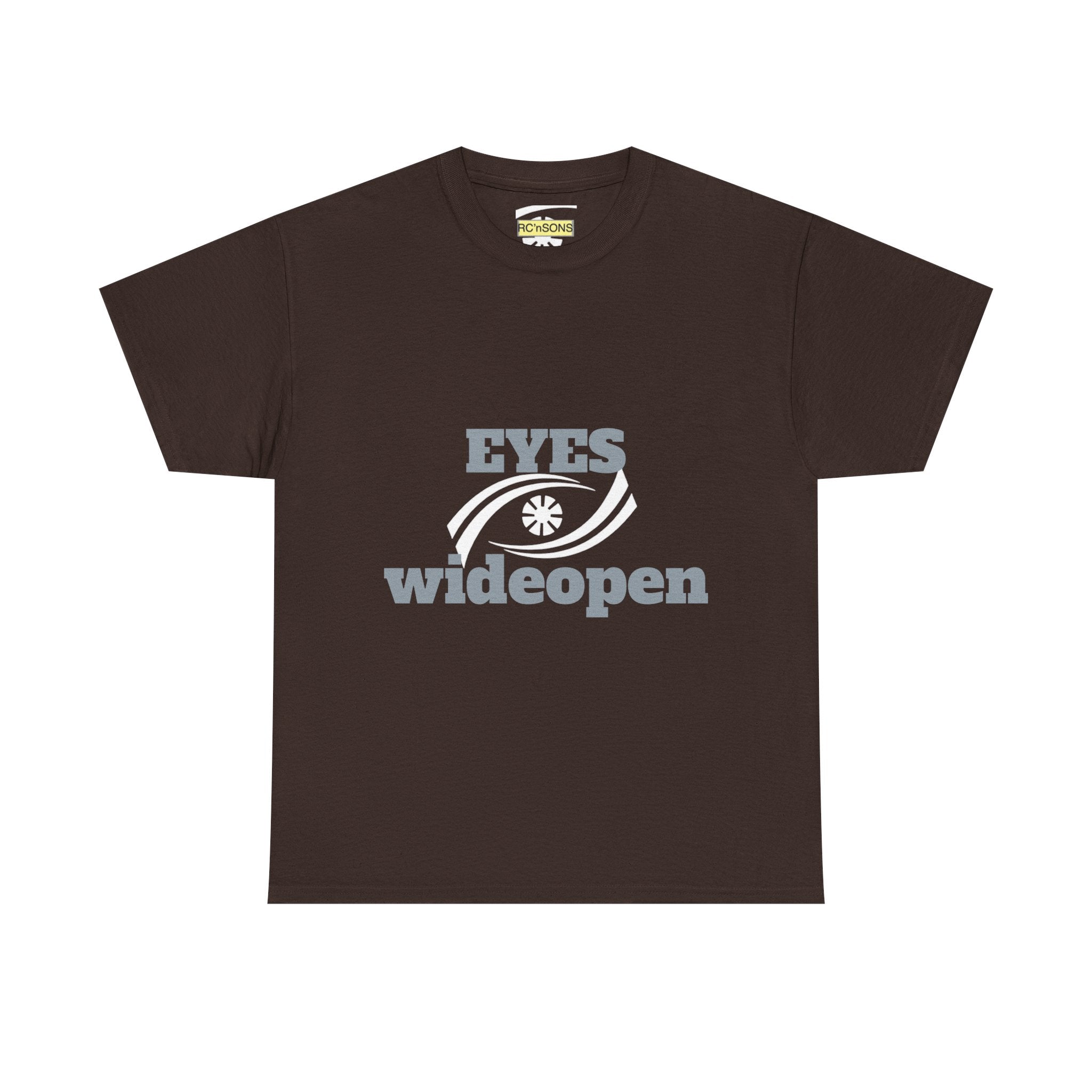 Eyes Wide Open Unisex Heavy Cotton Tee | Everyday Wear, Gift for Dreamers, Casual Shirt, Inspirational Apparel, Unisex T-Shirt Printify
