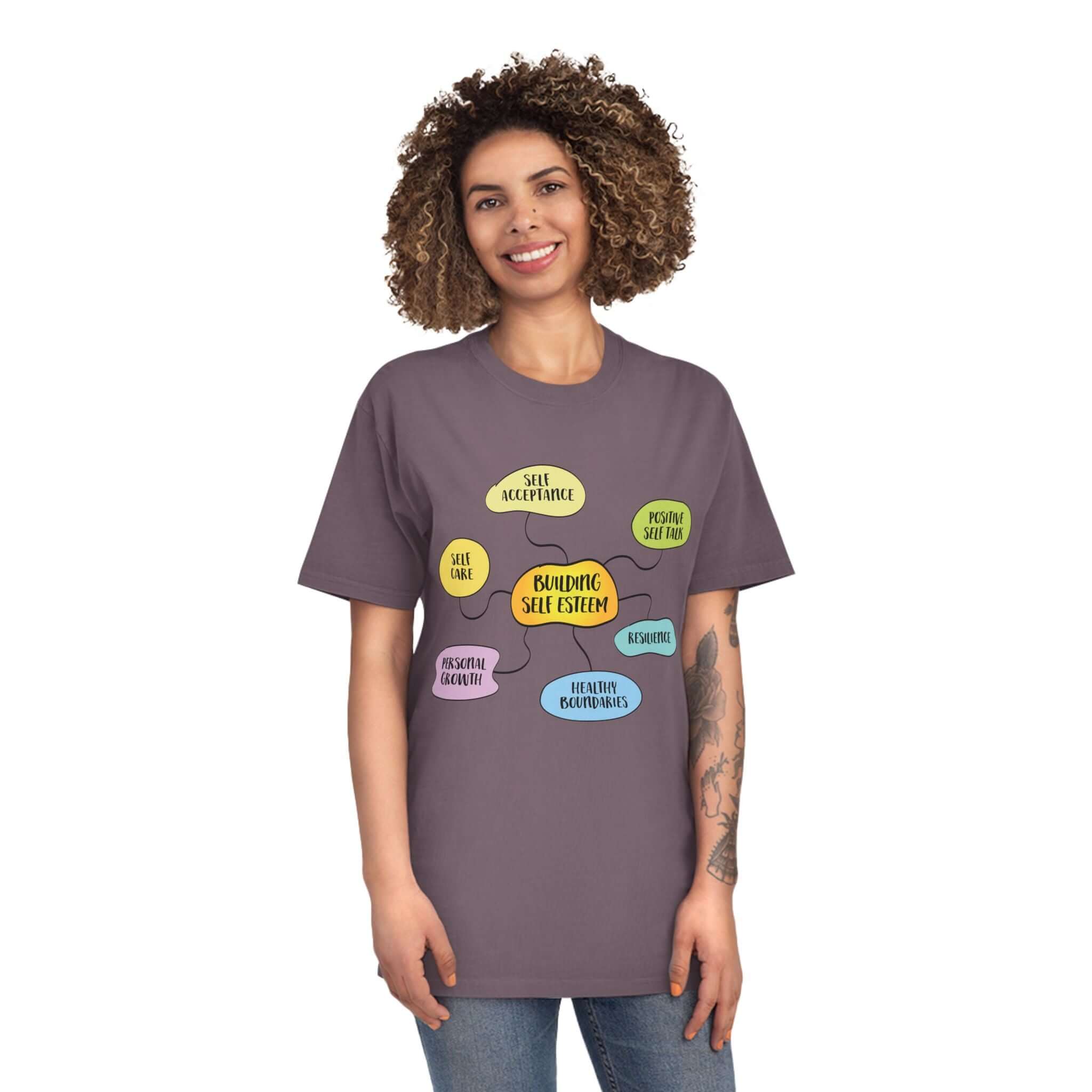 Faded Shirt - Building Self-Esteem Graphic Tee
