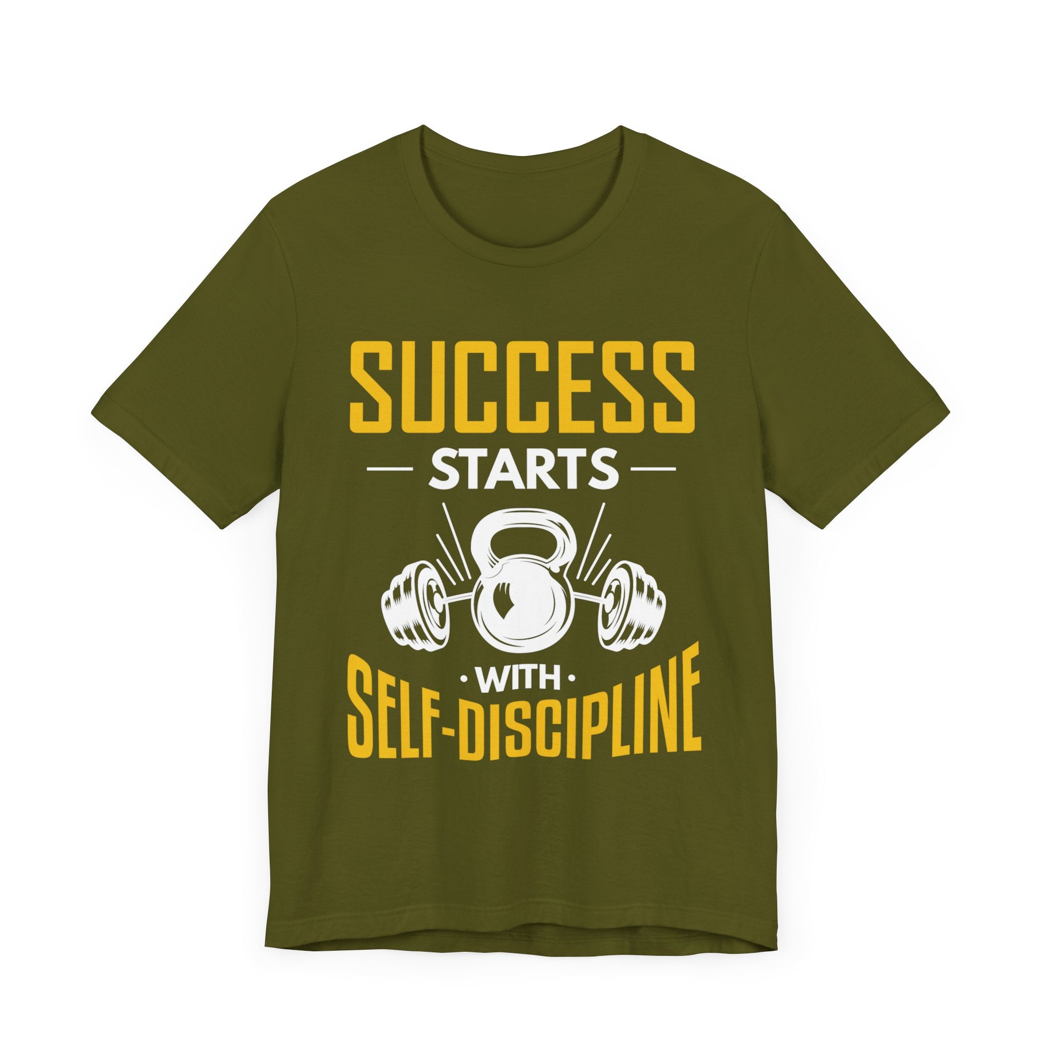 Le succès commence par le tee-shirt unisexe d’autodiscipline 