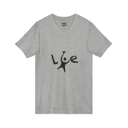Love Vibe Unisex V-Neck Tee, Printify