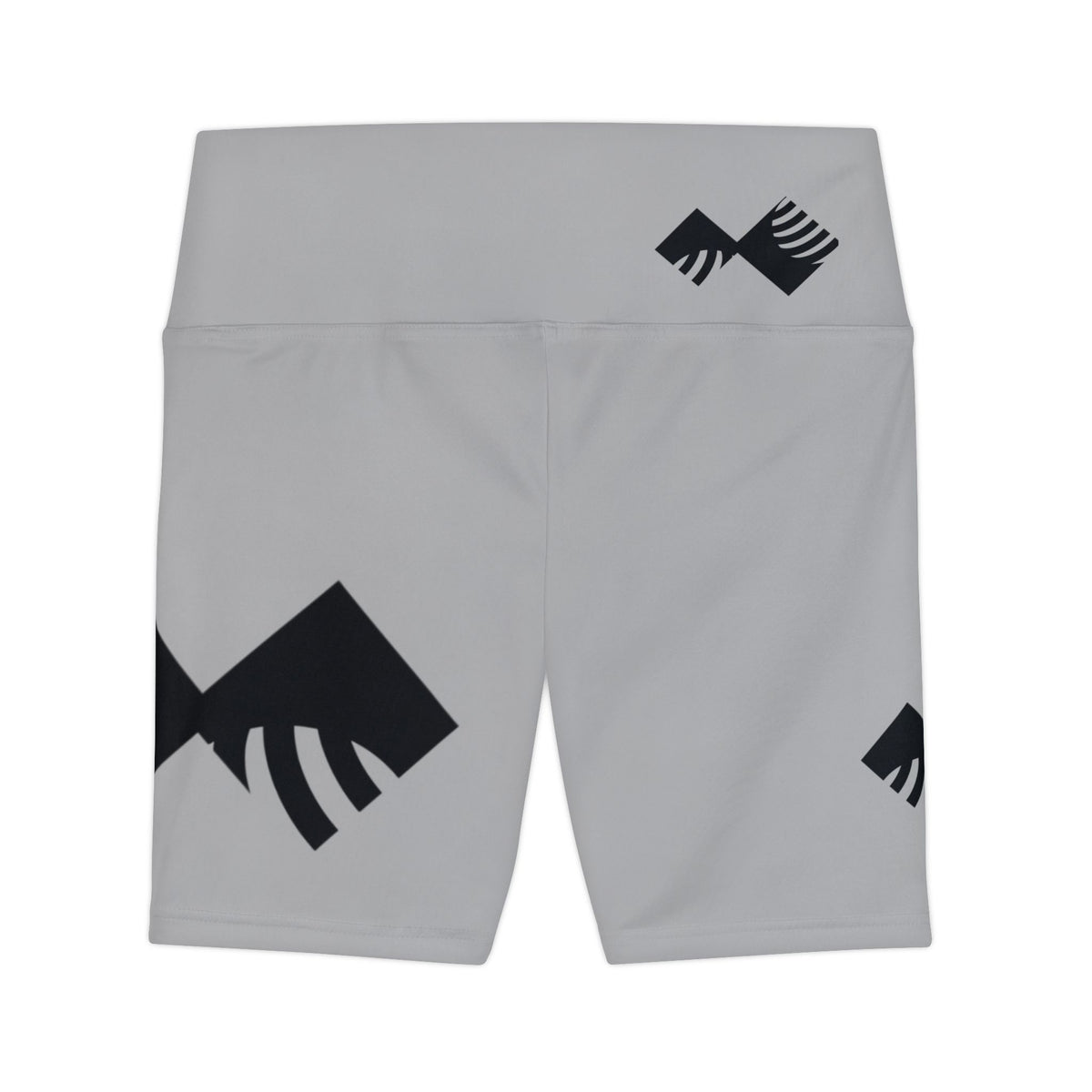 Stylish Women's Workout Shorts for Active Lifestyle - Grey with Black Design