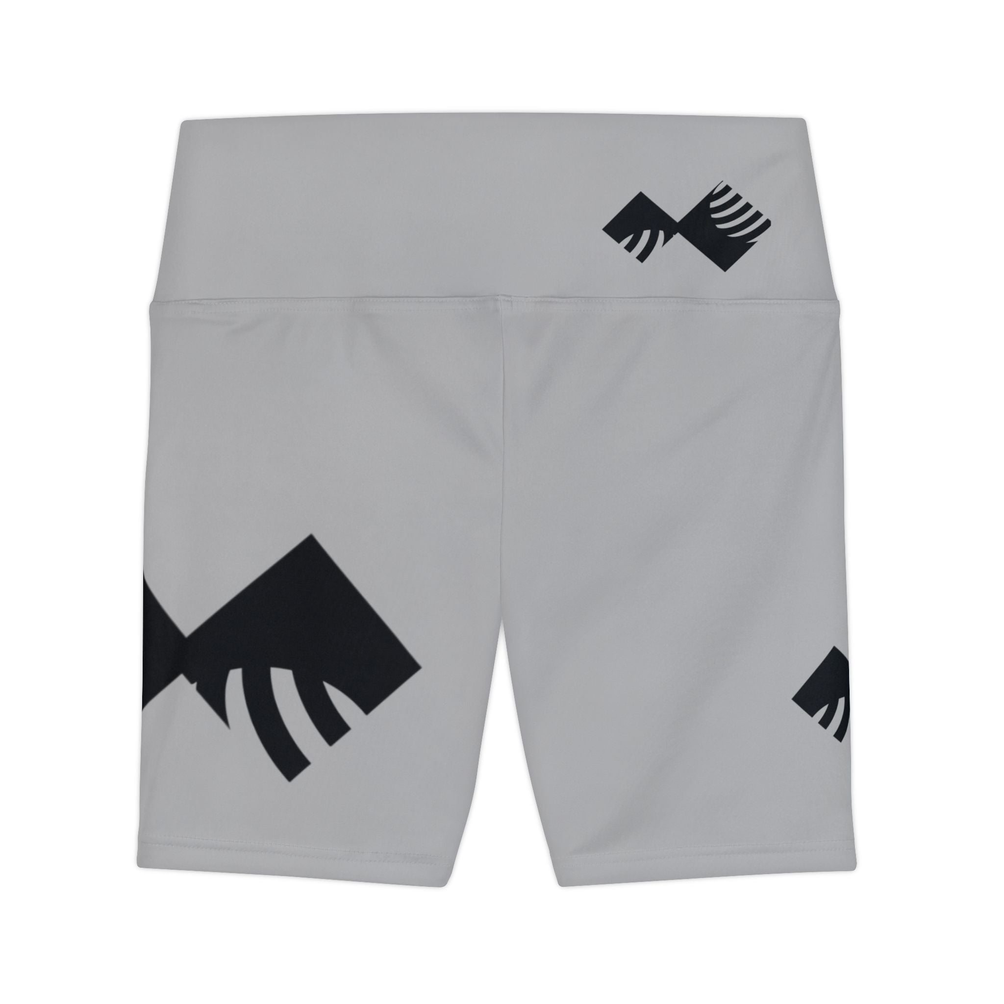 Stylish Women's Workout Shorts for Active Lifestyle - Grey with Black Design