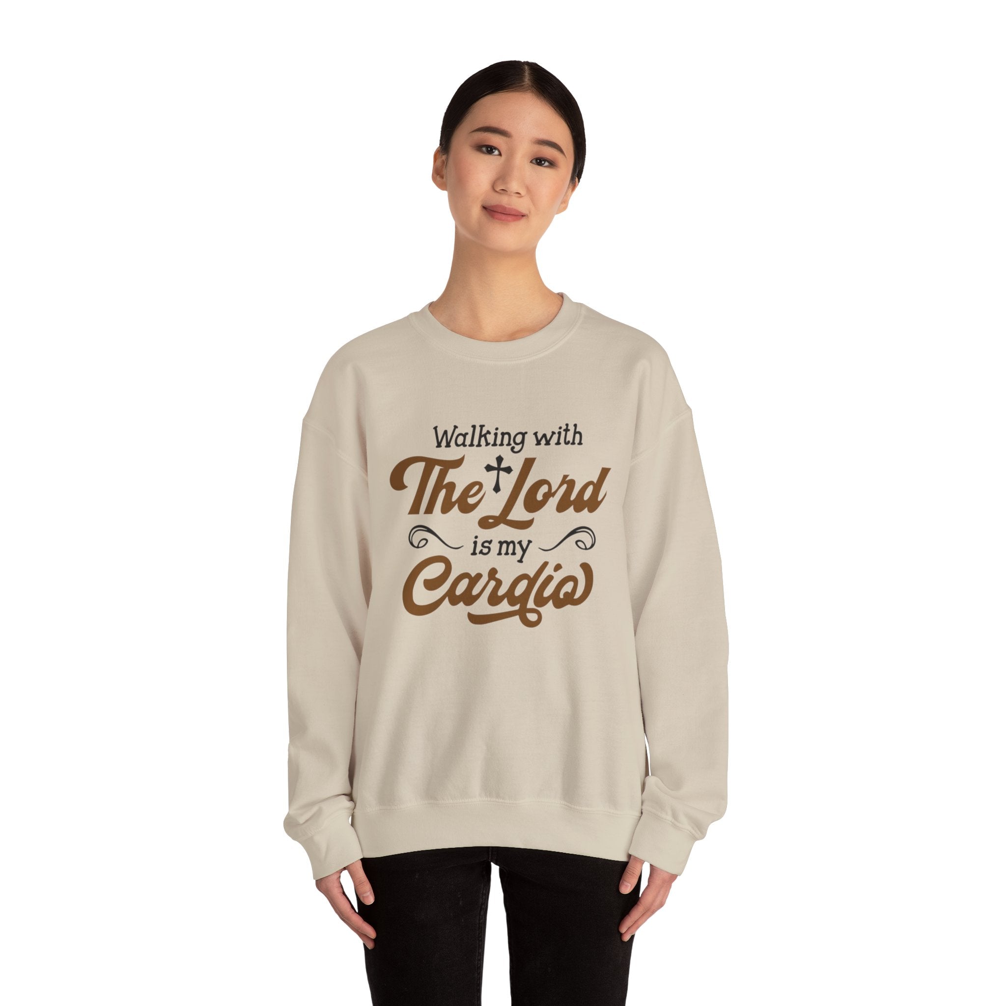 Marcher avec le Seigneur est un sweat-shirt unisexe cardial 