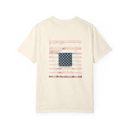 Patriotic Garment-Dyed T-Shirt | Perfect for 4th of July, Memorial Day, Casual Wear, Gifts, Americana Style Printify