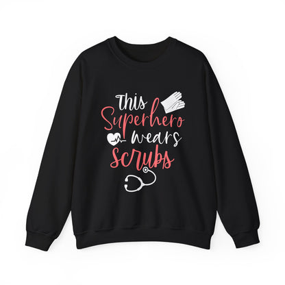 son super-héros porte des gommages Sweat-shirt unisexe 