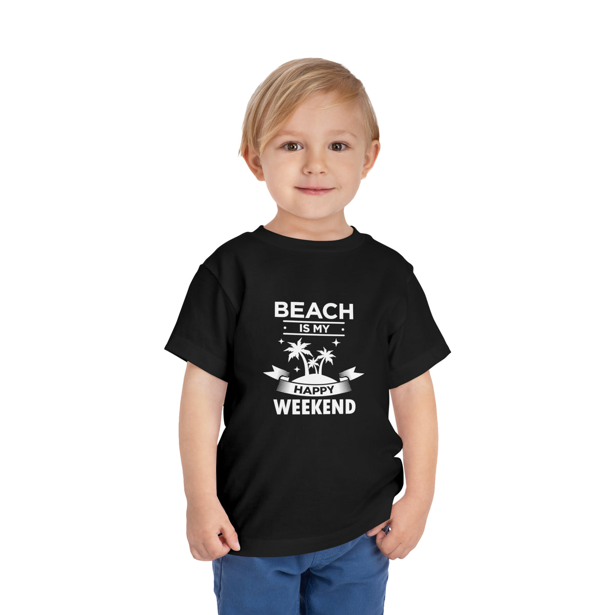 Beach Is My Happy Weekend Toddler Tee