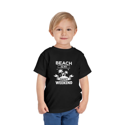 Beach Is My Happy Weekend Toddler Tee