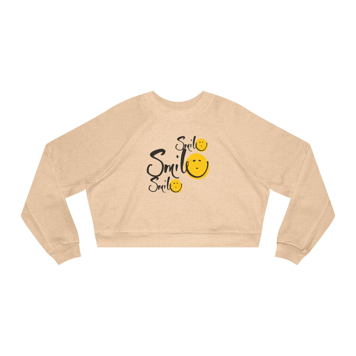 Smile Smile Smile Cropped Fleece Pullover