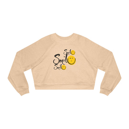 Smile Smile Smile Cropped Fleece Pullover