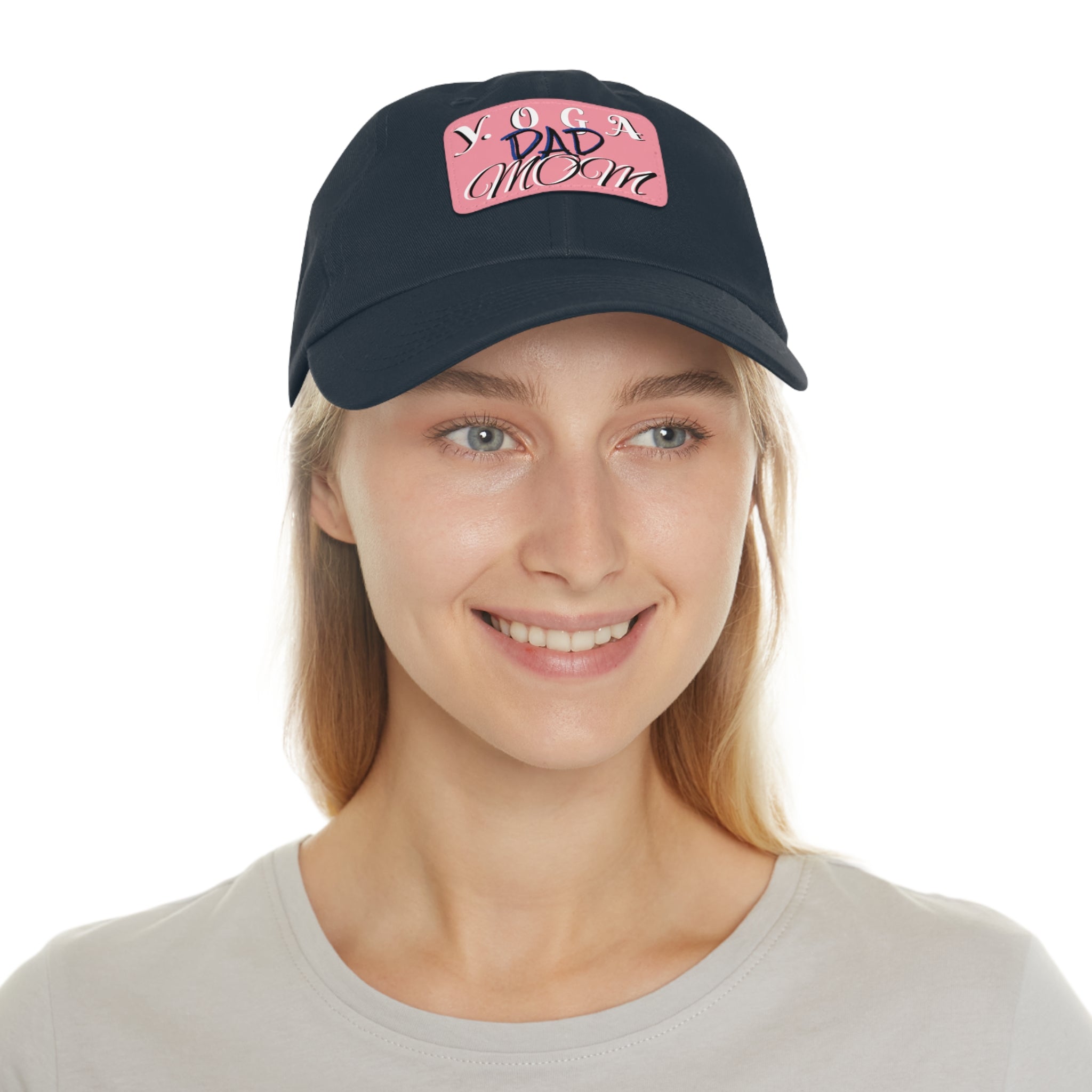Yoga Dad Hat with Leather Patch