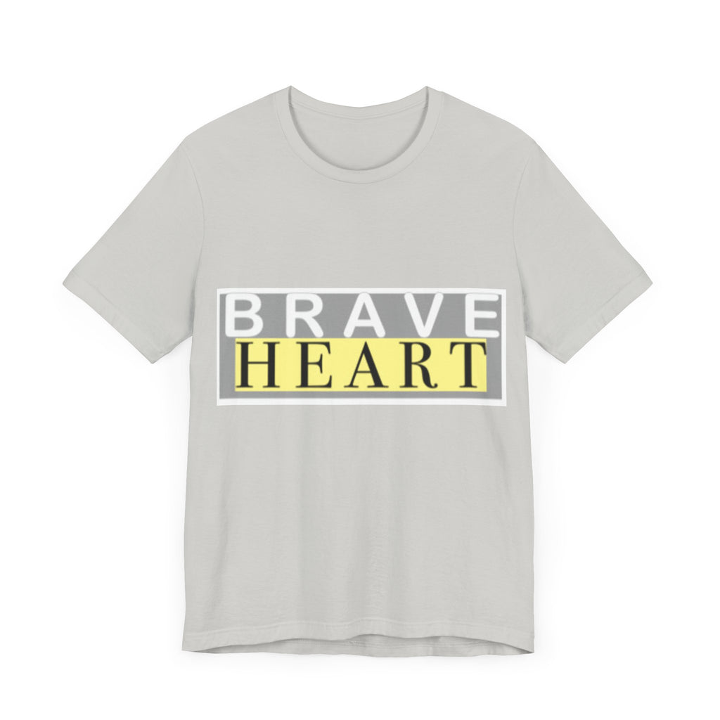 Brave Heart Unisex Tee, Inspirational T-Shirt, Gift for Champions, Casual Wear, Motivational Apparel