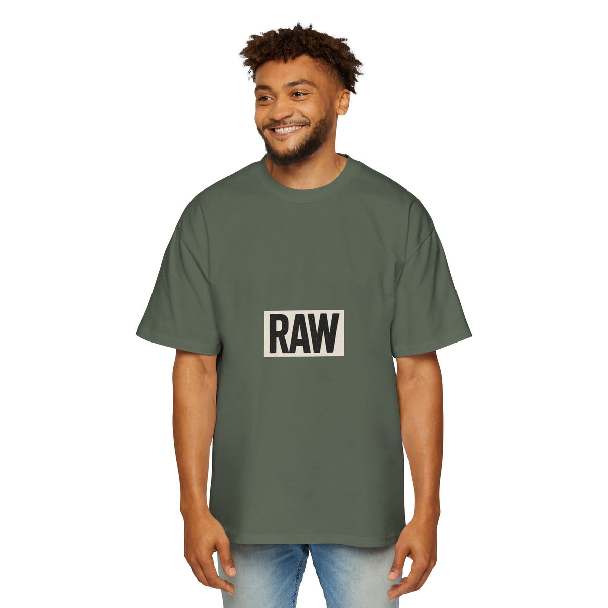 Oversized Tee - Raw Unique Design Printify