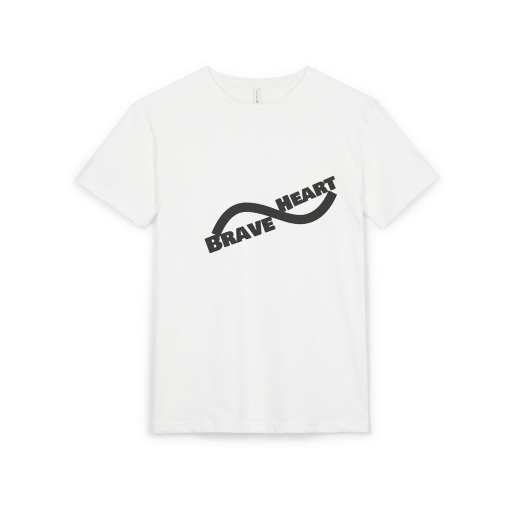 Brave Heart Unisex Sueded T-Shirt | Inspirational Graphic Tee, Casual Wear, Gift for Friends, Self-Love Reminder, Motivational Apparel
