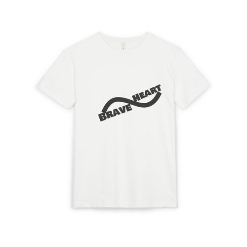 Brave Heart Unisex Sueded T-Shirt | Inspirational Graphic Tee, Casual Wear, Gift for Friends, Self-Love Reminder, Motivational Apparel