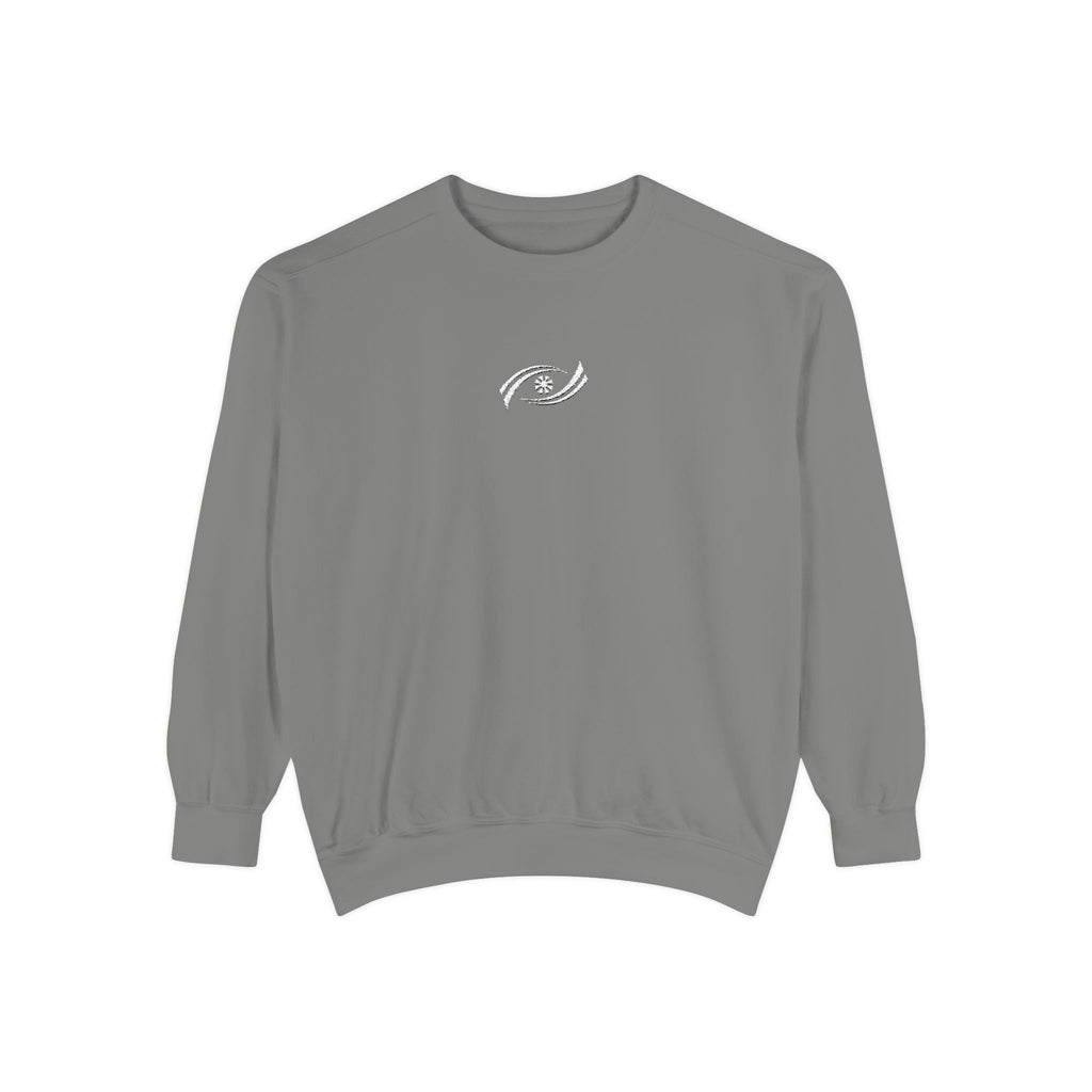 Garment-Dyed Sweatshirt, Cozy Unisex Pullover, Casual Comfortable Sweater, Perfect for Relaxing, Gift Idea for Friends and Family Printify