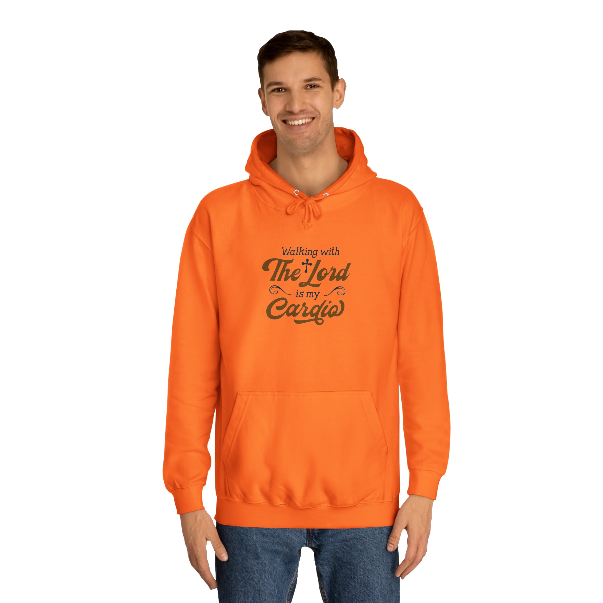 Marcher avec le sweat à capuche unisexe du Seigneur 