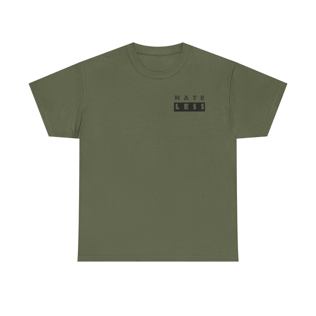 HATE LESS Unisex Heavy Cotton Tee - Comfortable Casual Wear