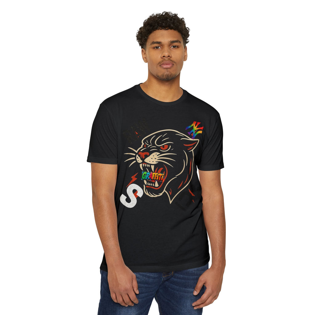 Urban Graffiti Panther T-Shirt | Cool Graphic Tee, Streetwear, Unisex Printify