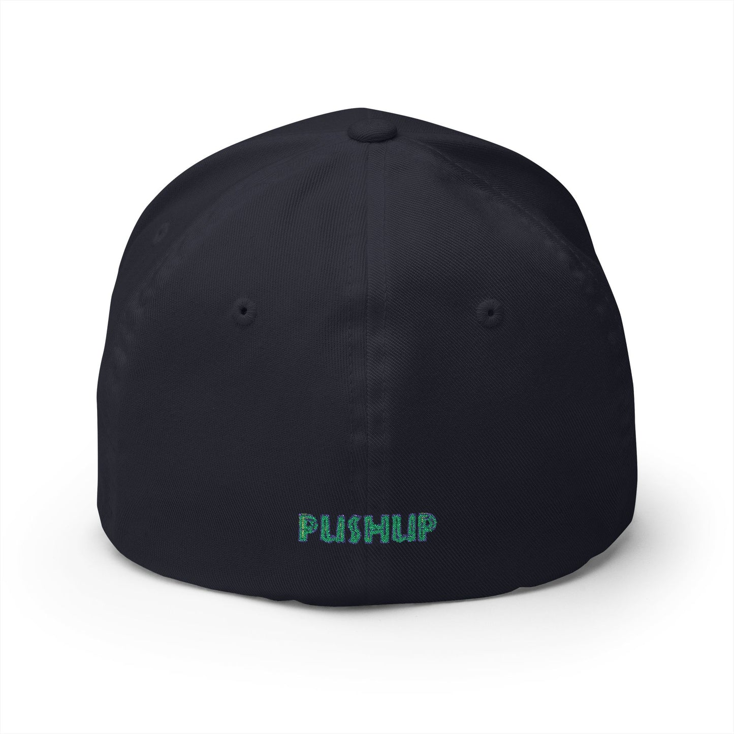 Motivational Embroidered Cap - 'PUSHUP' Structured Hat