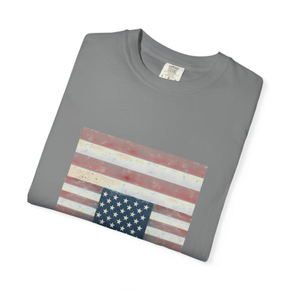 Patriotic Garment-Dyed T-Shirt | Perfect for 4th of July, Memorial Day, Casual Wear, Gifts, Americana Style Printify