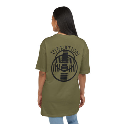 Unisex Vibration Oversized Tee | Comfortable Streetwear, Gym Apparel, Gift for Fitness Lovers, Casual Daily Wear, Graphic Tee
