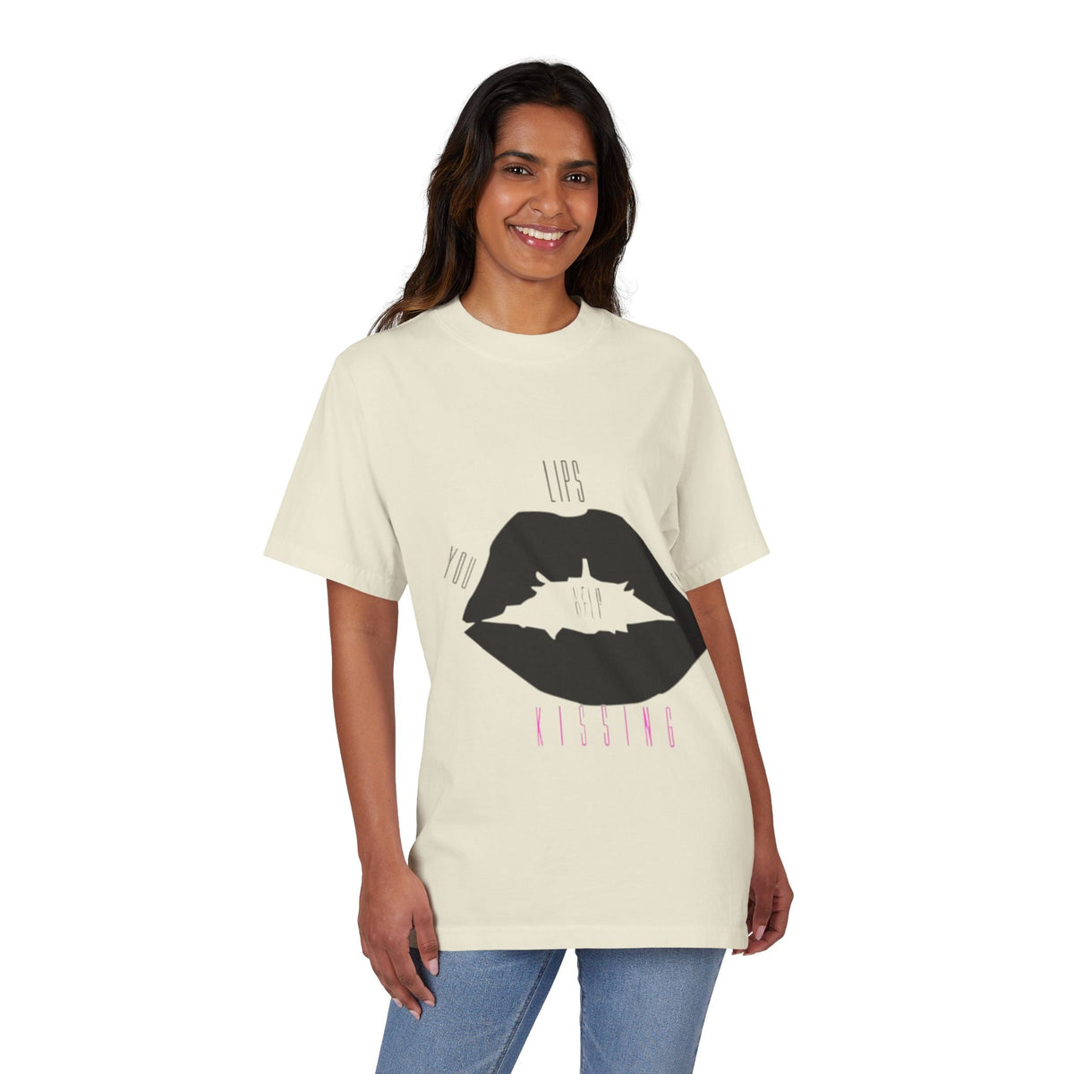 Unisex Graphic T-Shirt, Kiss Print Tee, Trendy Streetwear, Gift for Her, Casual Wear, Summer Style, Statement Shirt Printify