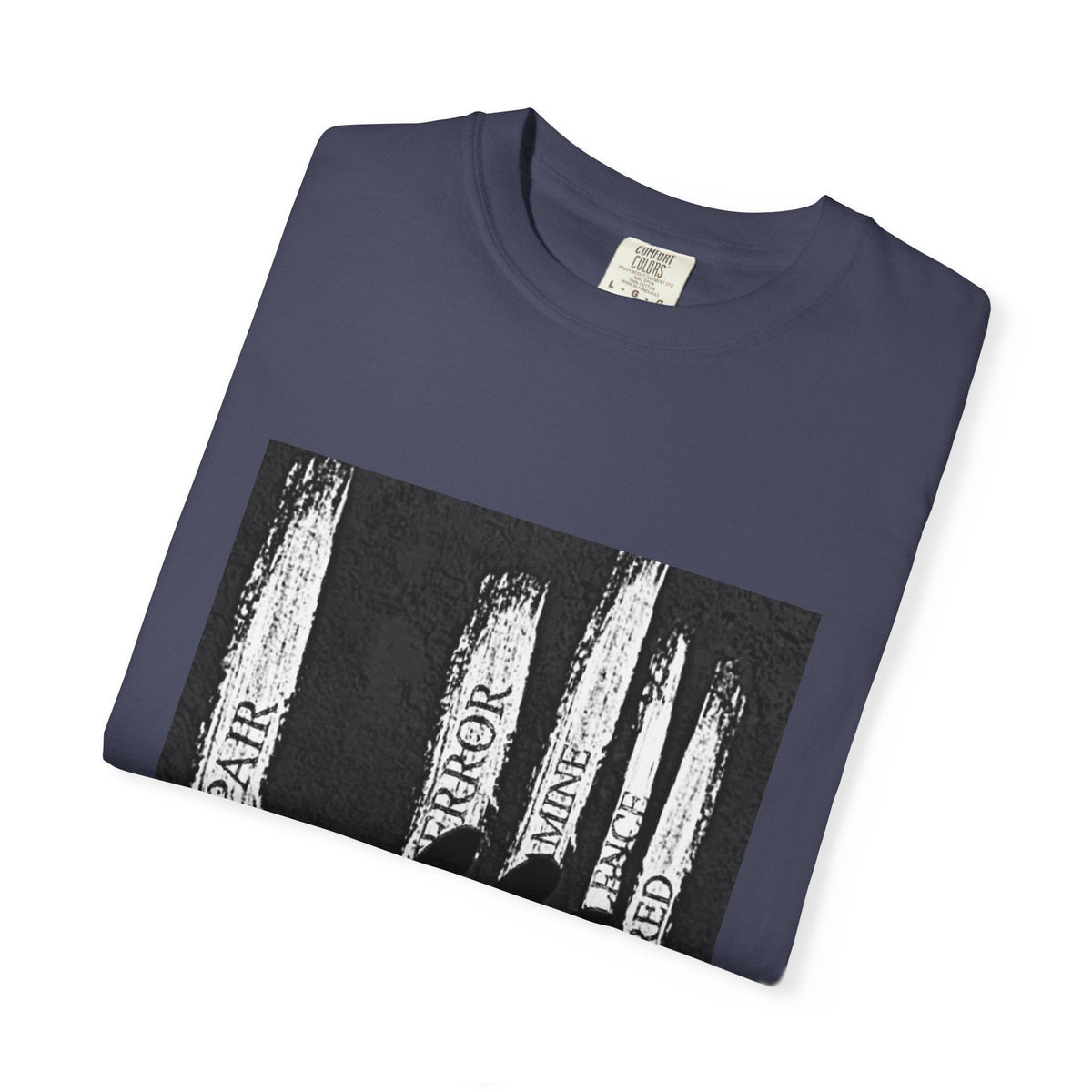 Garment-Dyed T-shirt, Unisex Black Graphic Tee, Motivational Shirt, Casual Streetwear, Perfect Gift for Friends Printify