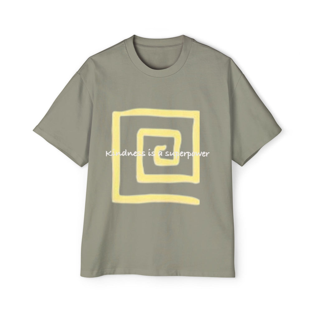 Oversized Tee - Kindness is a Super Power Graphic Design Shirt for Men Printify