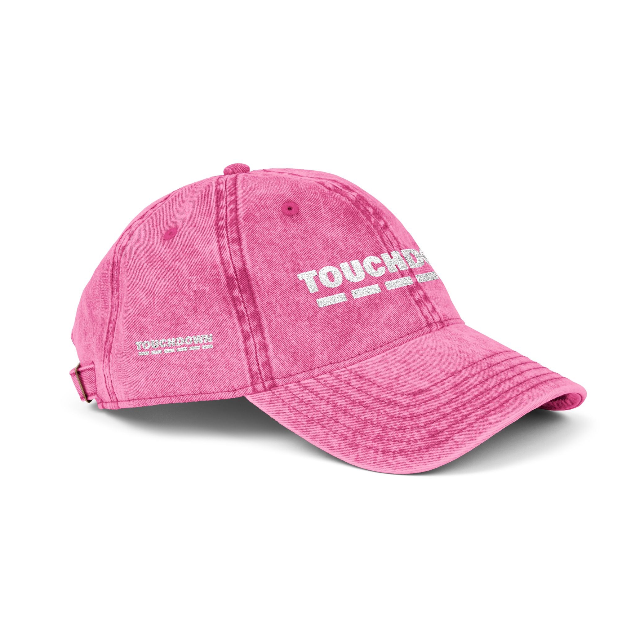 Embroidered Vintage Cap - Touchdown Sports Fan Hat